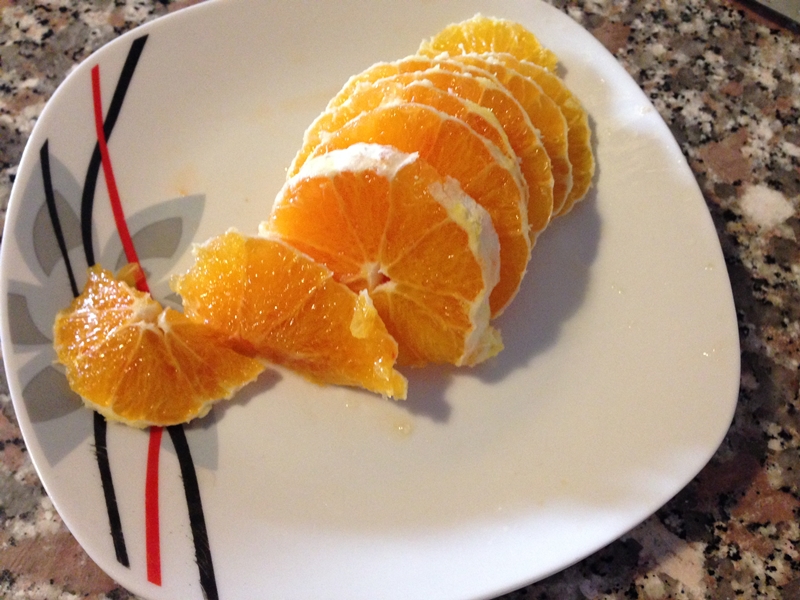 Pulpa superioara de curcan cu portocale la cuptor