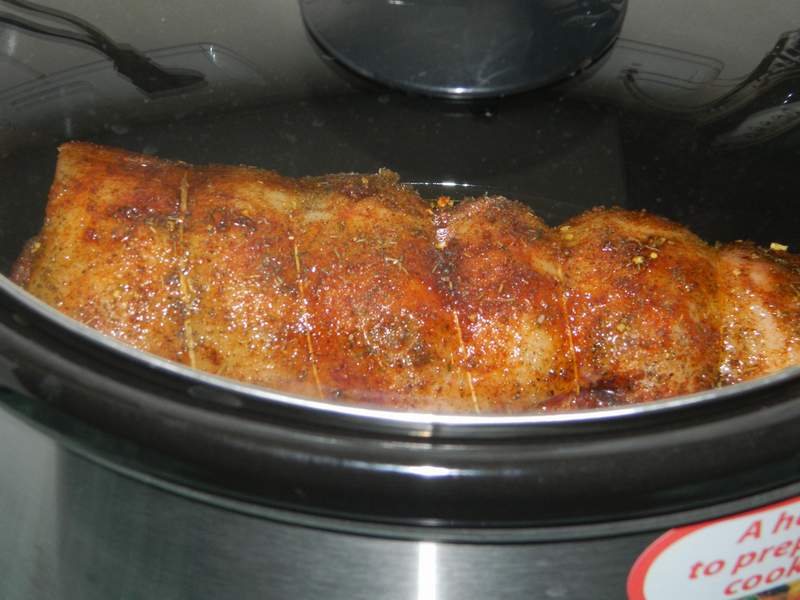 Rulada de piept de porc la slow cooker Crock-Pot