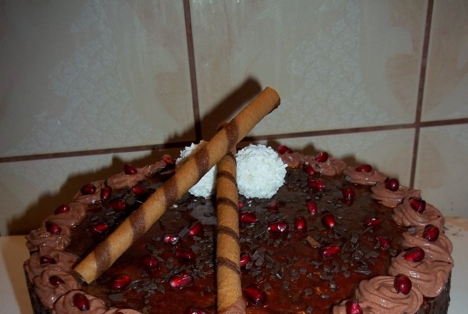 Tort de ciocolata cu rodii