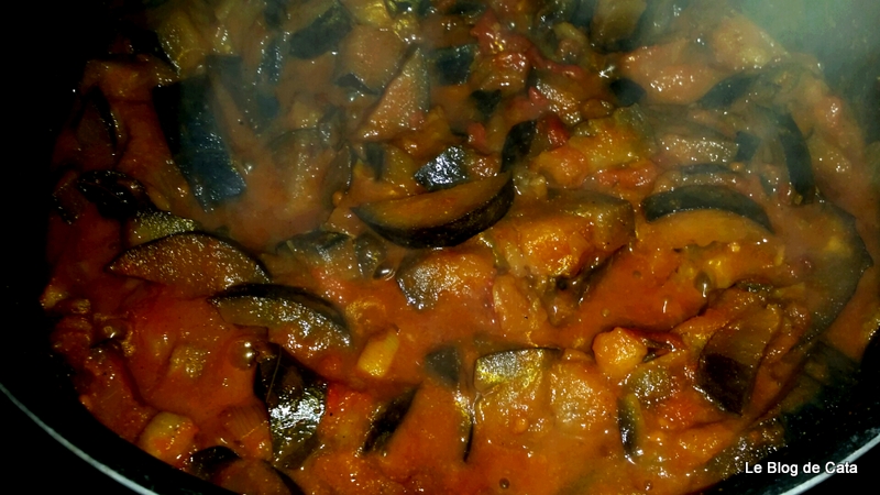 Curry de vinete in sos dulce acrisor de rosii