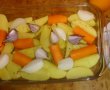 Pulpe de rata cu legume la cuptor si sos de fistic-1