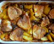 Pulpa de porc prefiarta, pe pat de legume, la cuptor-5