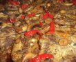 Carne cu ciuperci la cuptor si legume la tigaie-9