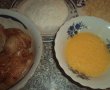 Piept de pui in crusta de fulgi de orez cu legume la cuptor-2