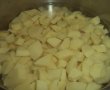 Piept de pui in crusta de fulgi de orez cu legume la cuptor-5