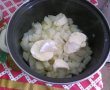 Piure de cartofi cu chiftele si sos marinat-2