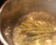 Supa crema de anghinare, sparanghel, rosii, ardei cu topping de calamari-2