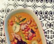 Supa crema de anghinare, sparanghel, rosii, ardei cu topping de calamari-15