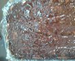 Tort de biscuiti, cu crema de ciocolata cu rom si alune, si insertie de banane-13