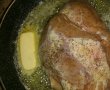 Pulpa de porc la cuptor stropita cu vin sec roze si cu garnitura de cartofi wedges-0