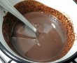 Prajitura cu crema de branza si ciocolata si gem de afine-4