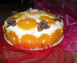 Desert tort de portocale cu mascarpone si frisca-5
