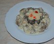Ficatei de pui cu ciuperci in sos alb si garnitura de orez-9