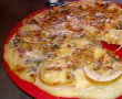 Pizza cu nuci, pere si gorgonzola-7