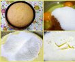Desert tort cu crema de vanilie, kiwi si ananas-1