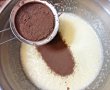 Desert cupcakes cu crema de lamaie si ganache de ciocolata in trei culori-8