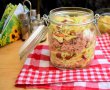 Salata de varza cu ton si rosii deshidratate, la borcan-4