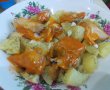 Salata de cartofi, cu file de macrou in sos tomat-4