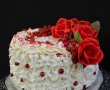Tort Red Velvet, cu crema de branza si lamaie-3