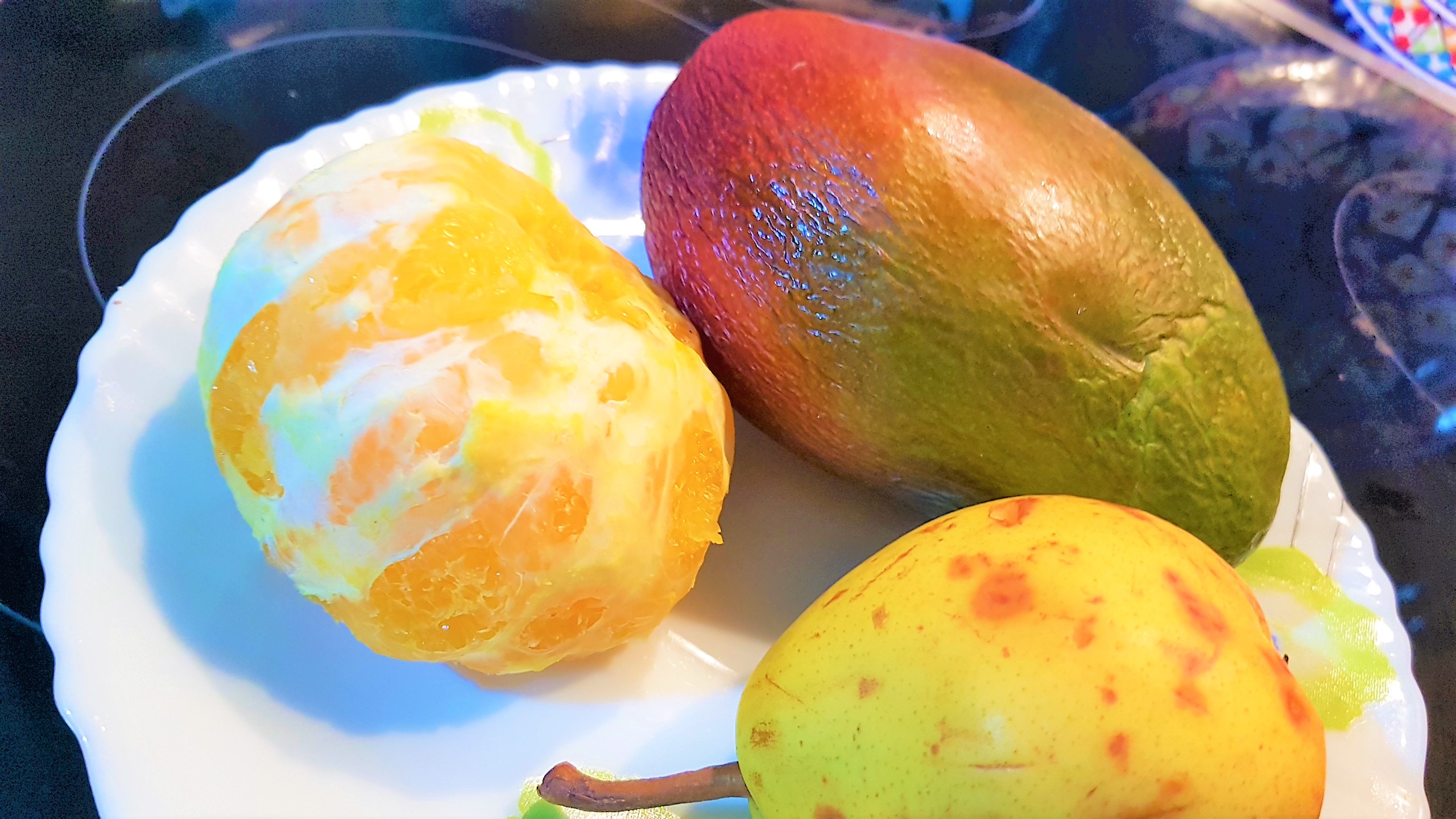 Chutney cu zmeura, mango, pere si portocala