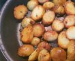 Salata calda de cartofi noi cu ceafa afumata-5