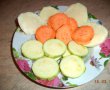 Sandwich-uri de legume (cartofi dulci, gulii si dovelecei) sos de iaurt cu castraveti si flori de tei-1