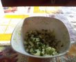 Sandwich-uri de legume (cartofi dulci, gulii si dovelecei) sos de iaurt cu castraveti si flori de tei-4