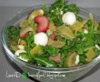 Salata cu fasole galbena pastai, rubarba, migdale si rucola-3