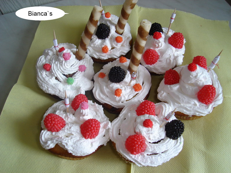 Muffins (briose) decorate