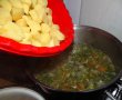 Ciorba de cartofi cu ceapa verde si marar-7