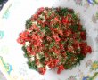 Salata de ardei capia copti, cu telemea si ceapa verde-4
