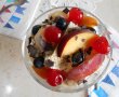 Desert crema de mascarpone cu fructe, la pahar-14