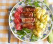 Mini rulouri din carne tocata de porc, in bacon, cu cartofi natur-13