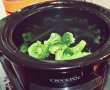 Tarta cu brocoli, carne de curcan, fara carbohidrati, gatita la slow cooker Crock Pot-1