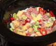 Cartofi, praz si carne tocata de vita, gatite la slow cooker Crock Pot-6