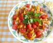 Salata calda de paste, cu legume si mozzarella-12