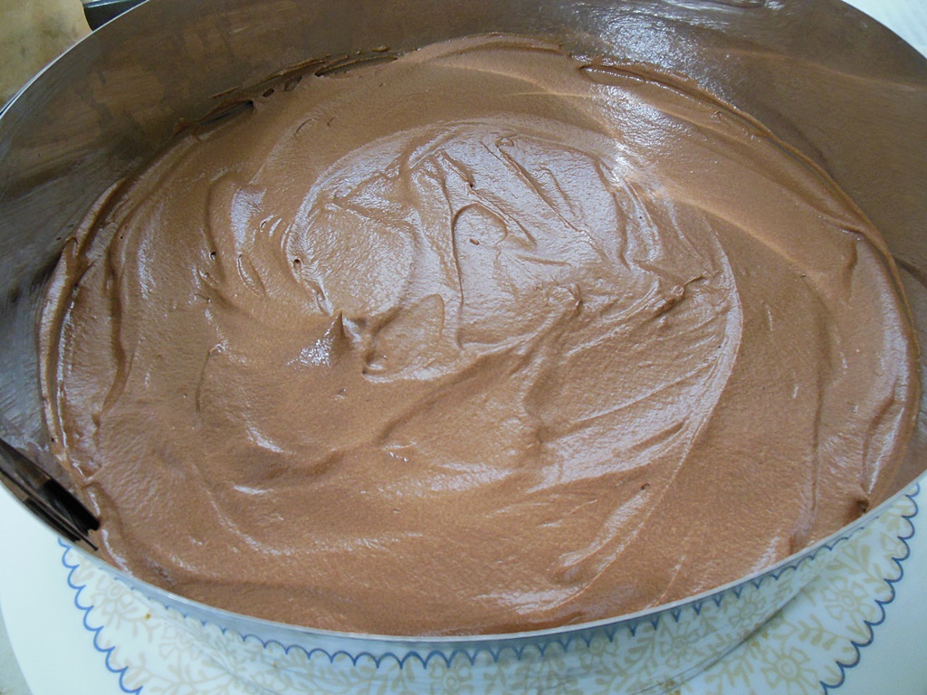 Desert tort cu ciocolata si fructe de padure