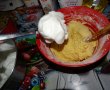 Desert prajitura cu crema de vanilie si crema de nuci-4