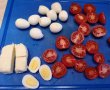 Placinta cu mozzarella, oua de prepelita si rosii cherry-1