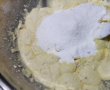 Desert prajitura pufoasa cu branza si cirese-2