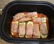 Zucchini umplut cu carne in sos de rosii la slow cooker Crock-Pot-5