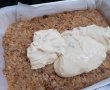 Desert prajitura cu mere, nuci si branza-14