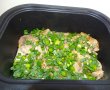 Felii de jambon cu usturoi verde, gatite la slow cooker-6
