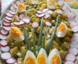 Salata de cartofi, cu oua, ceapa verde si ridichi rosii-10