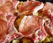 Cotlete de porc cu cartofi glazurati in sos de mustar-2