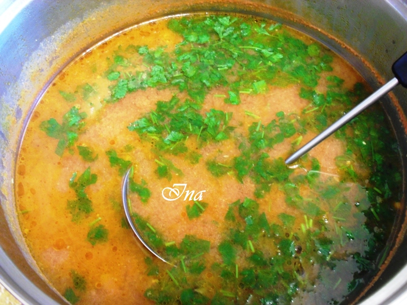 Supa de pui, indiana