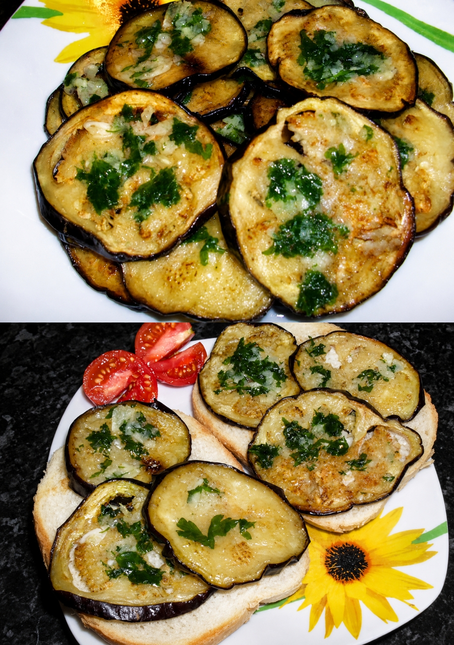 Vinete in otet balsamic si usturoi