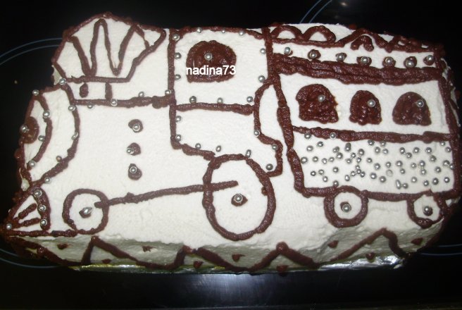 Tort "Locomotiva cu capsunele"pentru Ela si Cristi