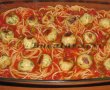 Spaghetti cu sos si chiftelute de pui la cuptor-6