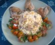 Orez cu morcov si ciuperci ,aripioare de pui si salata-9